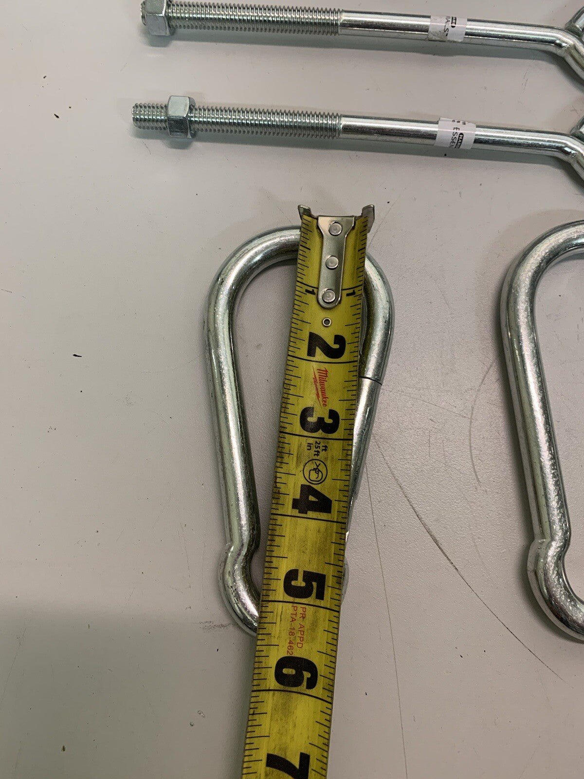 4 Pack of 5-3/8” Long Carabiners & 5 Pack of 8” Bolt Hangers & 4.5” Bolt Hanger