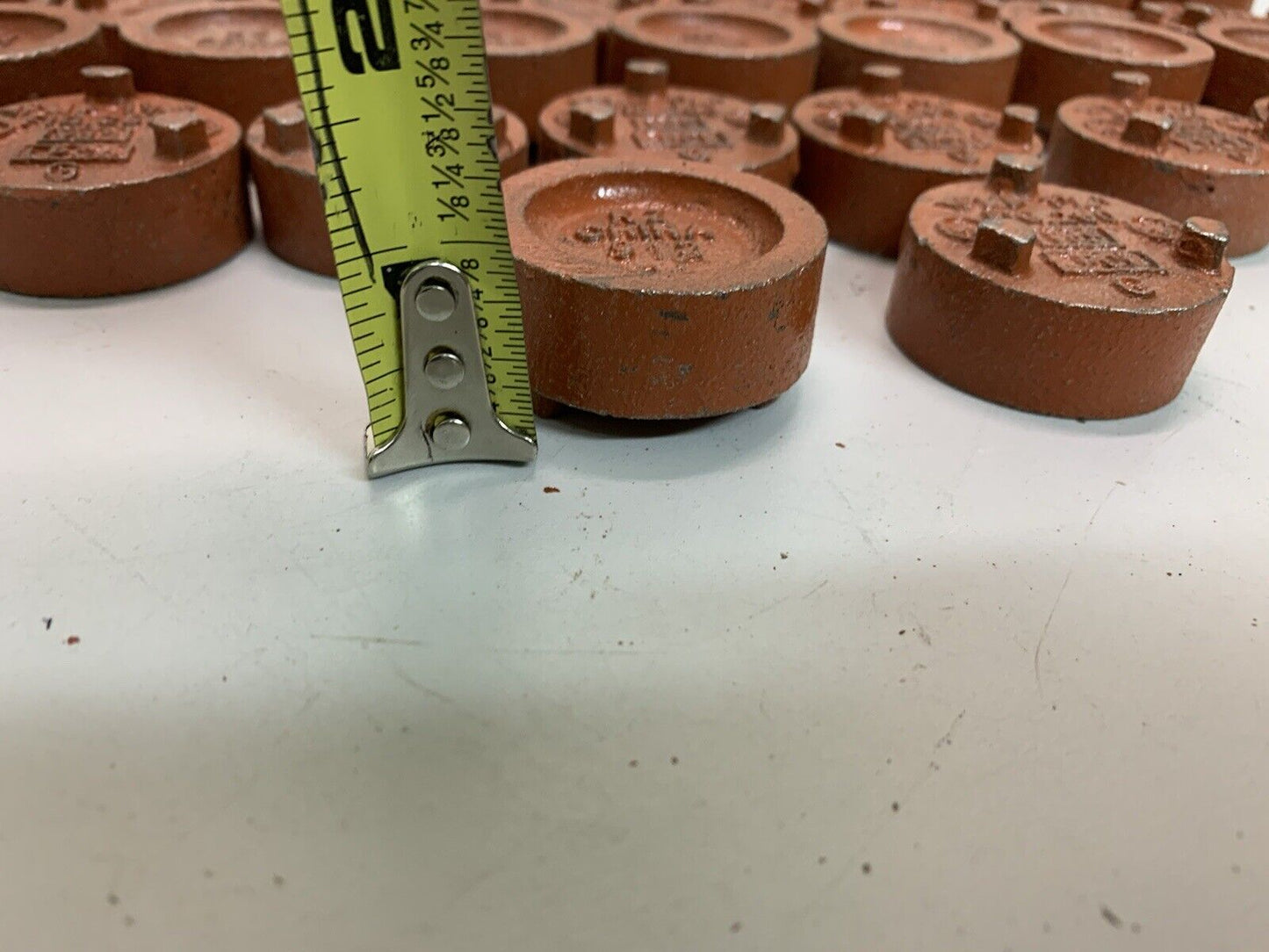 62 Pack Anvil FIG.260 Ductile Iron 1-1/4” Pipe Cap Fittings, Grooved End Orange