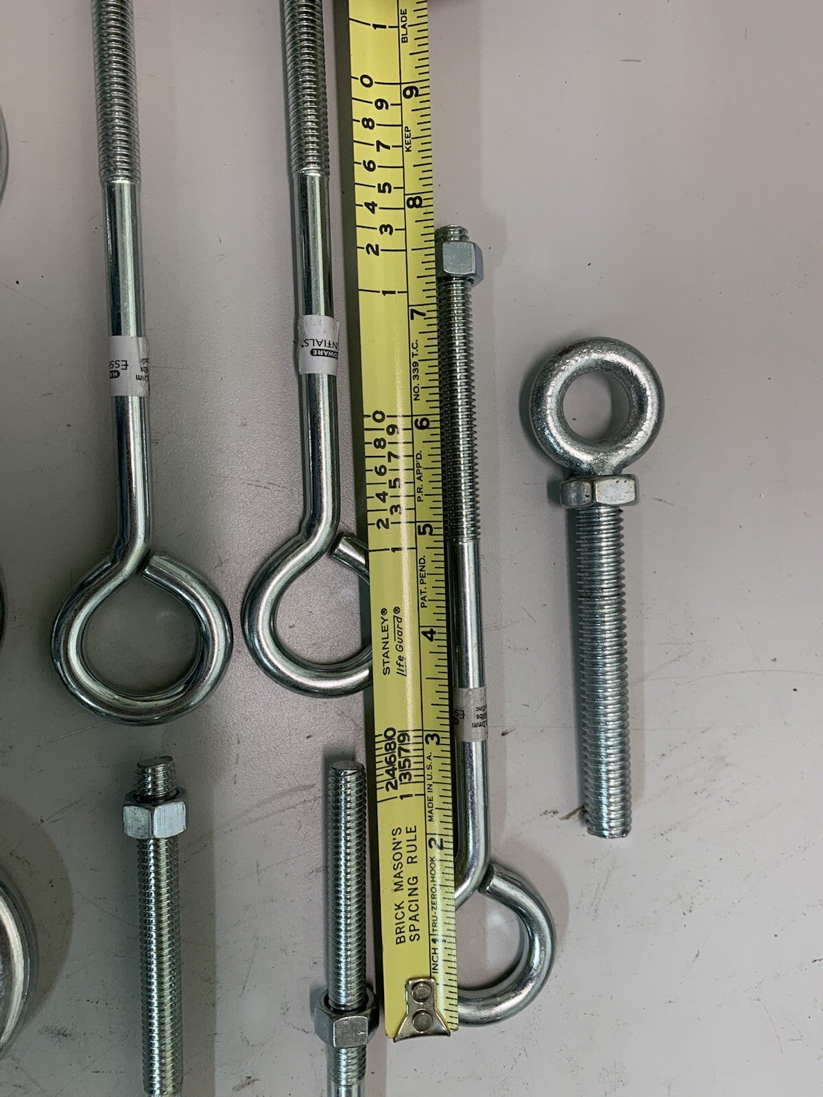 4 Pack of 5-3/8” Long Carabiners & 5 Pack of 8” Bolt Hangers & 4.5” Bolt Hanger