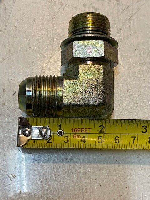 19 Quantity of 90 Degree Elbow Hydraulic Pipe Fittings 12 | 27mm Thread 15mm ID