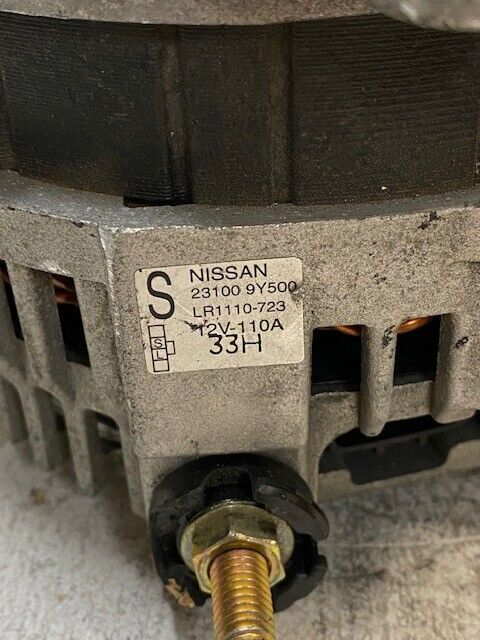 Nissan Alternator 231009Y500, LR1110-723, 12V, 110A, 33H