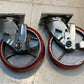 2 Quantity of Colson 6" Swivel Caster Red Wheels 6x2 (2 Quantity)
