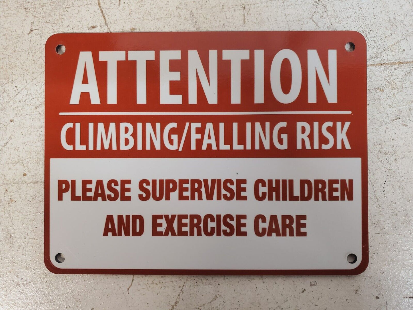 19 Qty Climbing/Falling Risk Signs 6"x8" (19 Quantity)