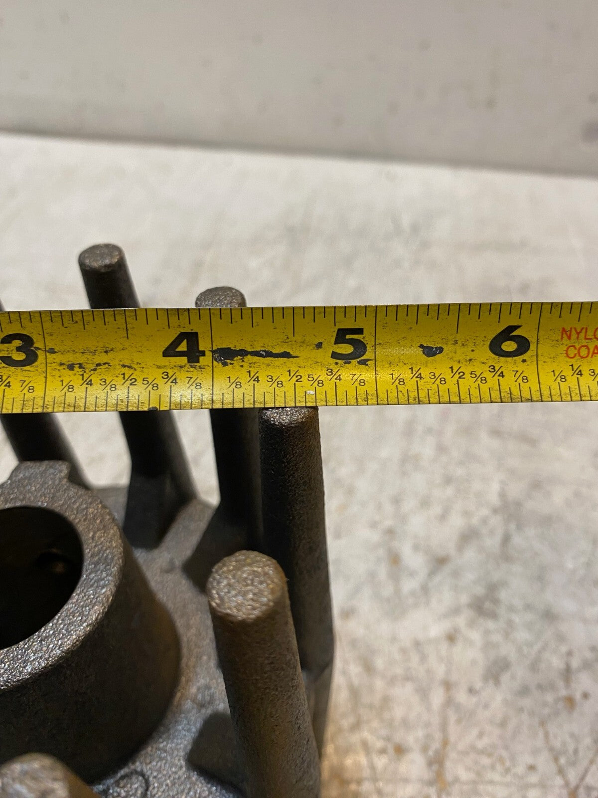 Cast Iron 4-5/8" W 6-3/4" H Crowned Wing Conveyor Pulley