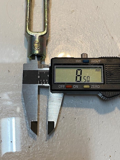 12 Quantity of MCP Clevis Yoke Ends w/ Rod & Pin 2-7/8" Long 7/8" Wide (12 Qty)