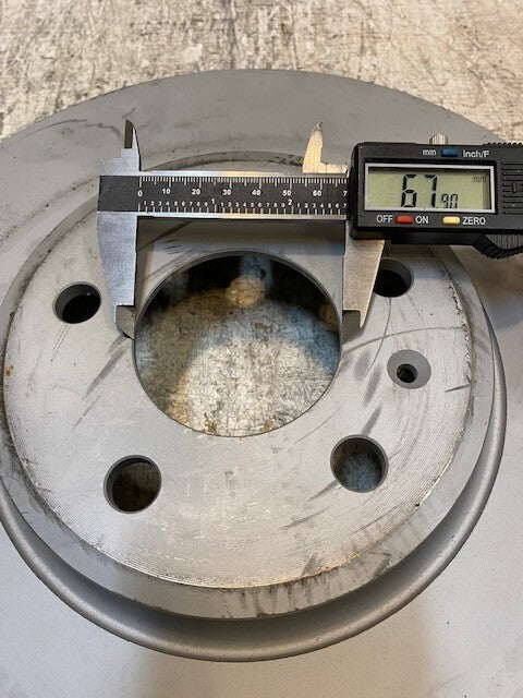 Brake Rotor 5x4.5 Lug Pattern 3331 | 61731 | 021A 68mm Bore 2" H 12-1/2" Dia.