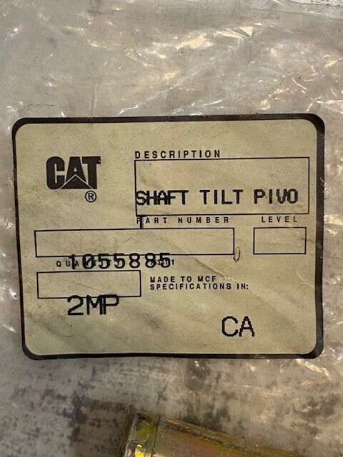 Caterpillar CAT Shaft Tilt Pivot 1055885 | 5-1/8" Long 19mm OD