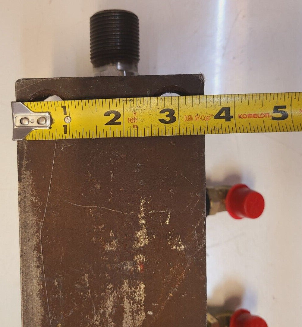 Clark Steering Cylinder with Support Base 9.5" x 3.5" | 13" Long