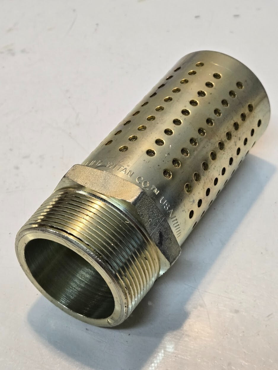Alwitco Bantam Muffler B168 | 5.5" Long 2" MPT 60.3mm Hex 46.2mm ID
