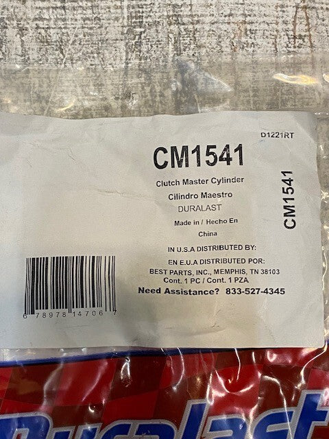 2 Quantity of Duralast CM1541 Clutch Master Cylinder 800119 | 2228-16258 (2 Qty)