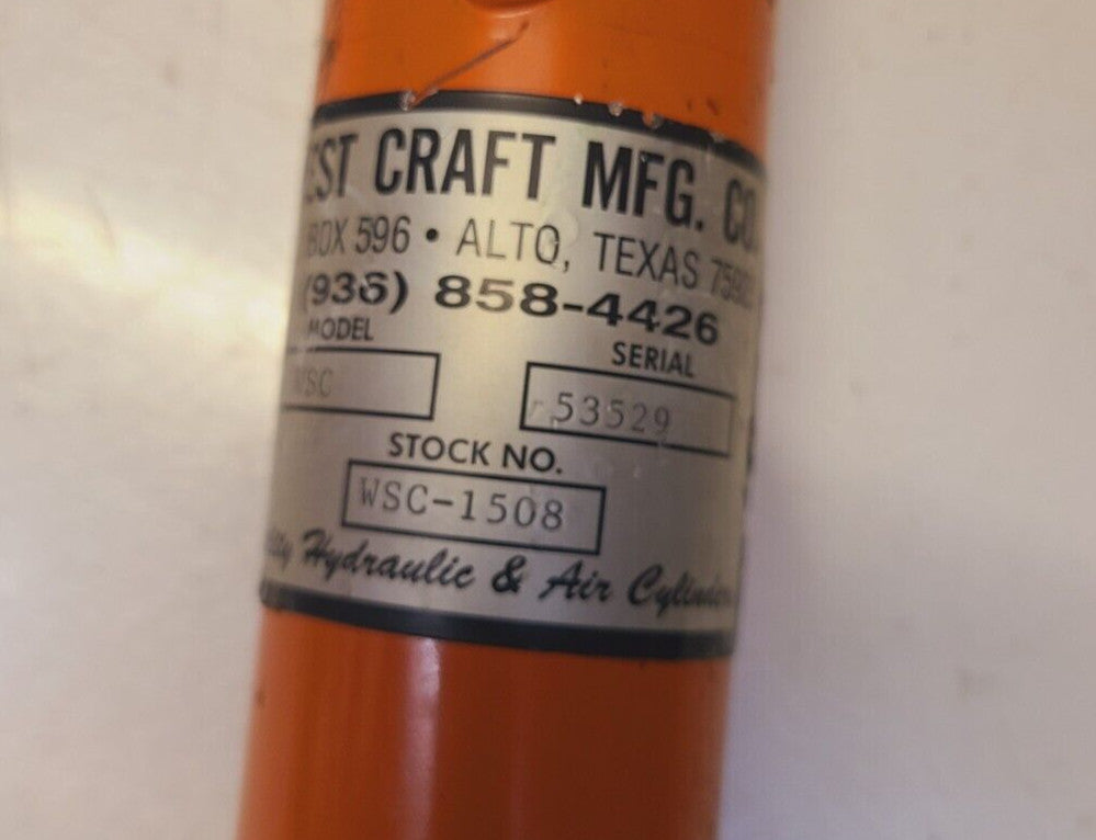 West Craft MFG. CO. Hydraulic Cylinder WSC 53529 | WSC-1508