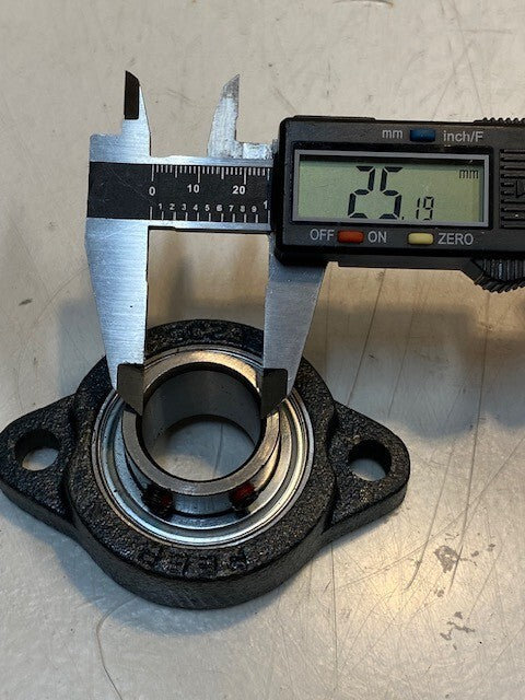 Peer Bearing LF205 FHS205-16 2-Bolt Flange Unit 25mm Bore 10mm Bolt Holes