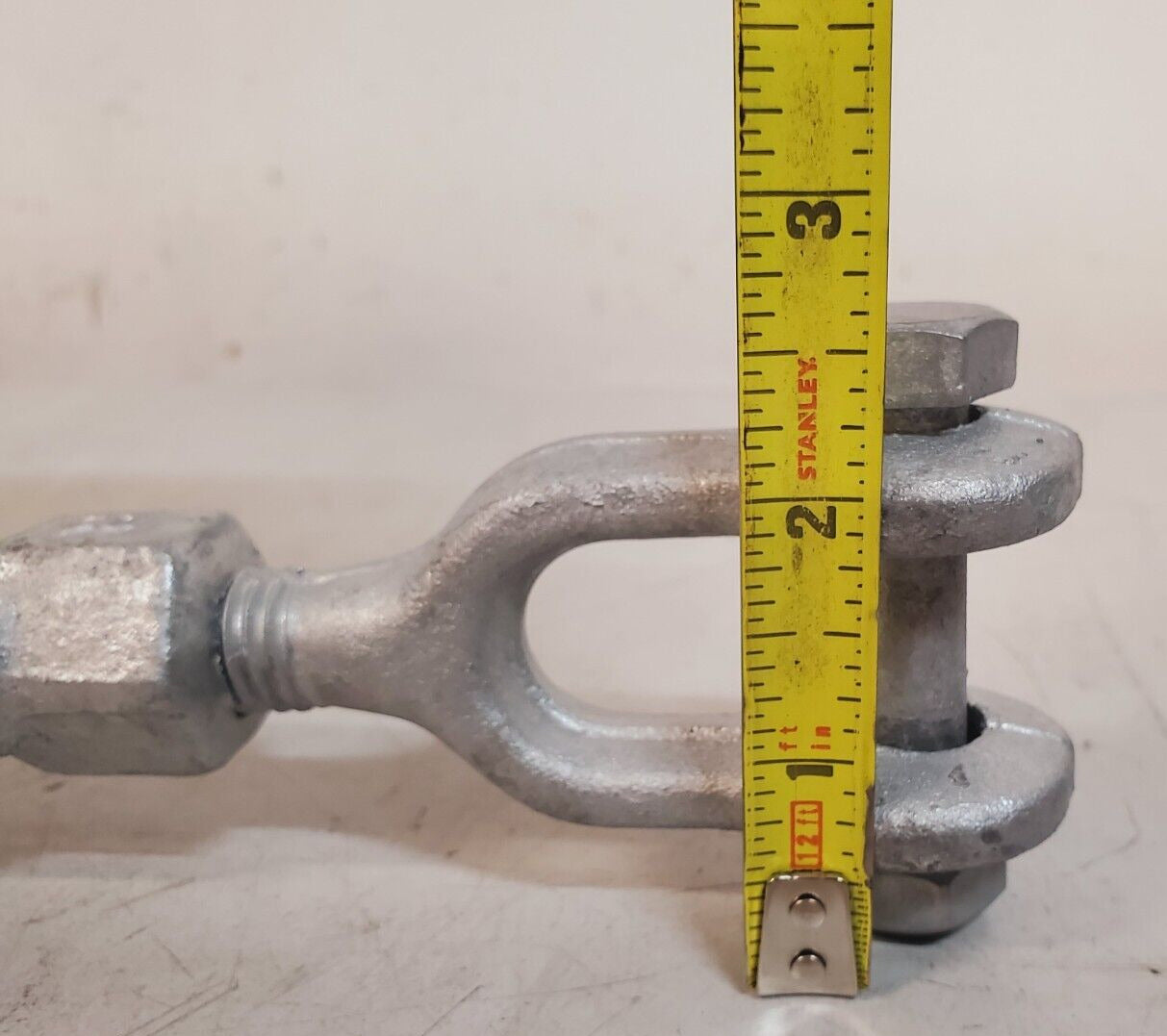 3 Qty. of Indusco Galvanized Steel Jaw and Jaw Turnbuckles 93900241 (3 Qty)