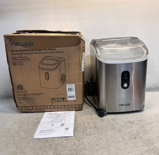 Nugget Ice Maker 26Lbs Countertop Self Cleaning NIM026SSN0 Stainless Steel