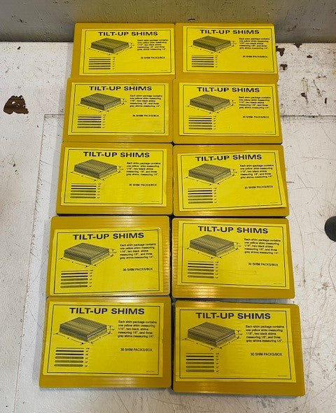 10 Quantity of Tilt-Up Shims Packages 6" x 4" x 1-1/16" (10 Quantity)