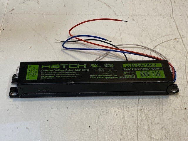 Hatch Constant Voltage Output LED Driver LV80-24N-UNV-I, 24V, 3.3A (Max 4A)