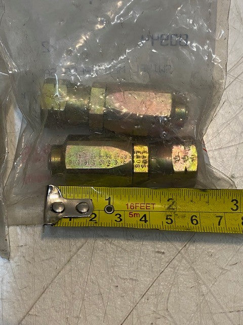 4 Quantity of Parts Associates 80944 | 3/8-5/8-18 Brass Adapters (4 Quantity)