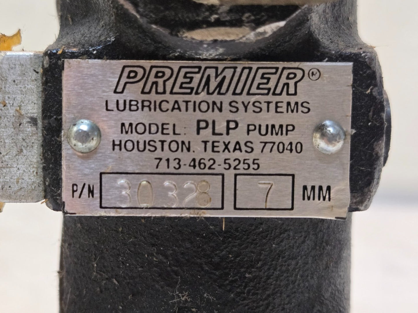 Premier Lubrication Systems PLP Pump 30328 | 7 MM | 11 mm Mounting Holes