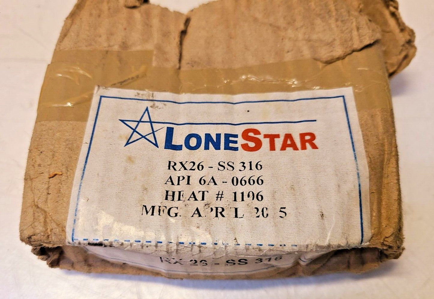 Lone Star Gasket Ring RX26-SS316 | API 6A-0666