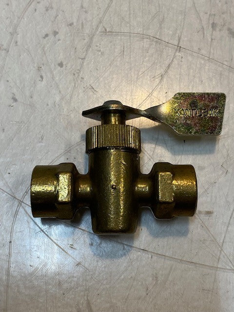 Kantleak Pat. No. 2,980,390 Female Fuel T-Valve Shut-Off Valve