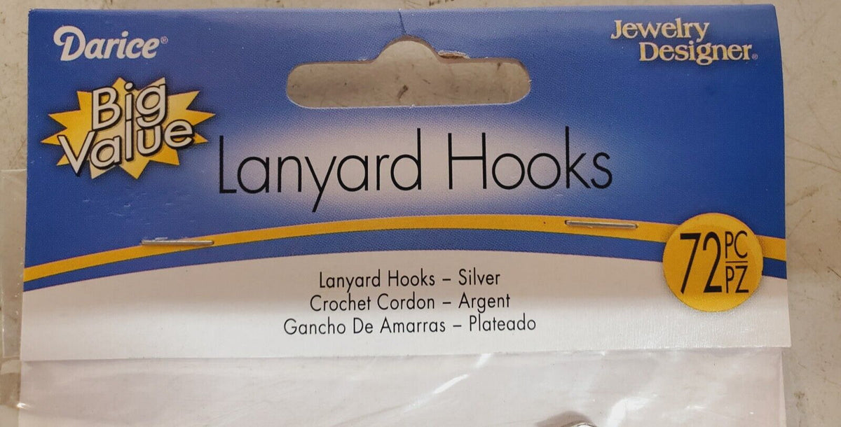864 Quantity of Darice Lanyard Hooks Nickel Plated 23mm | 1881-27 (864 Qty)