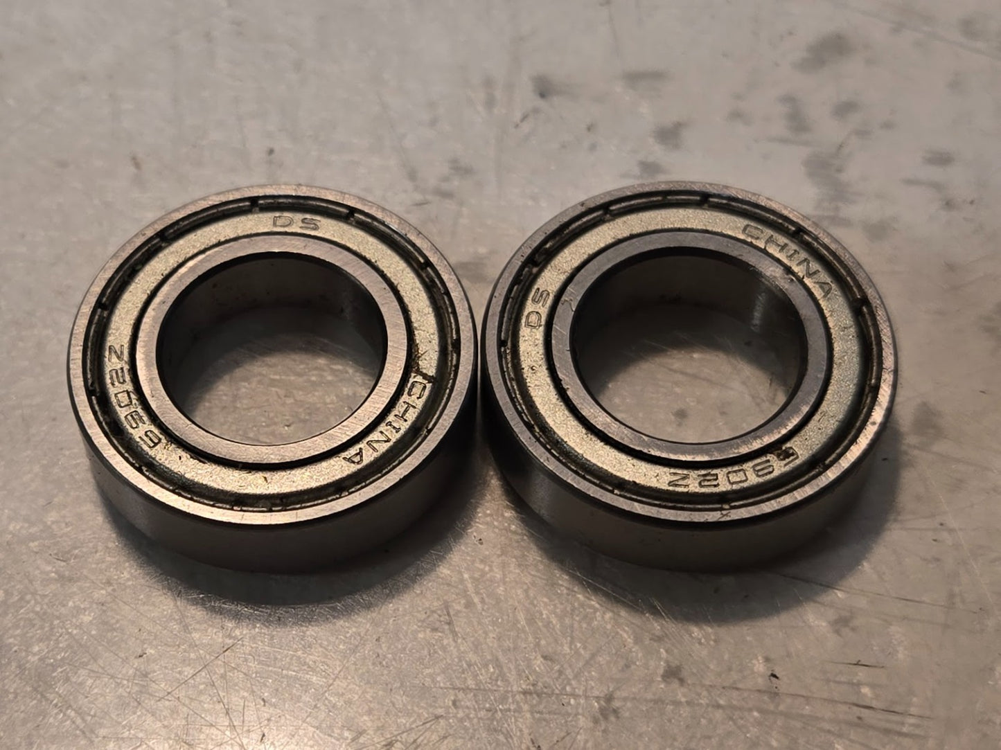 2 Quantity of DS Metal Shielded Bearings 6902Z | 28 mm OD x 15 mm Bore (2 Qty)