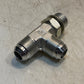 Parker 429335 Hydraulic Tee Adapter Fitting 22mm Thread 12mm ID