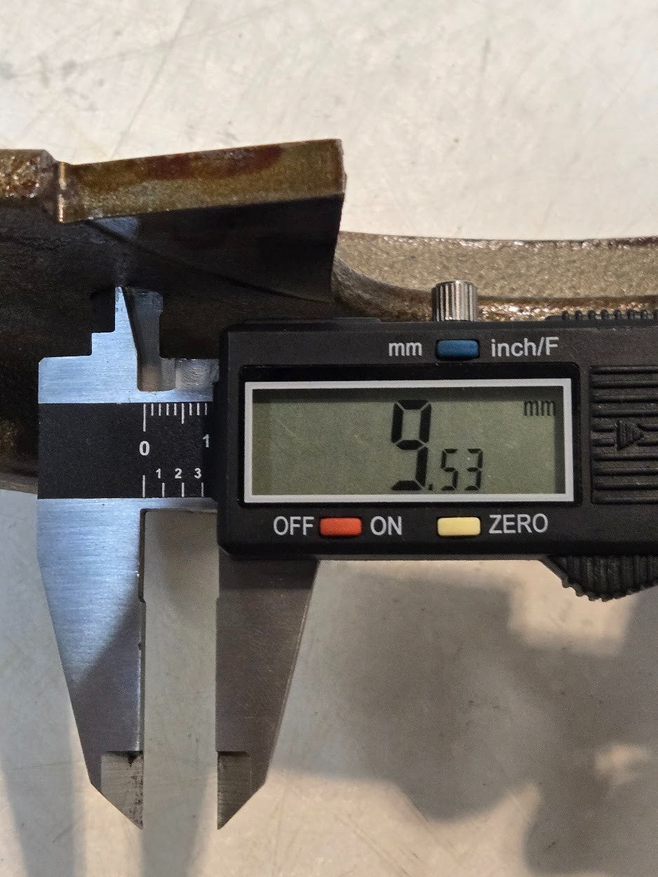 Brake Shoe C-41864 for Caterpillar | 11" x 1-3/4" Shoe Size | 8-1/4" Pad Length