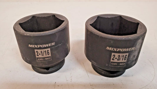 2 Quantity of Mixpower Sockets CR-MO 2-1/16" & 2-3/16" (2 Qty)