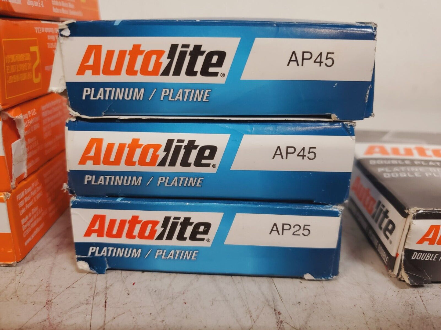 38 Quantity of Autolite Copper Platinum Double Platinum Spark Plugs  (38 Qty)