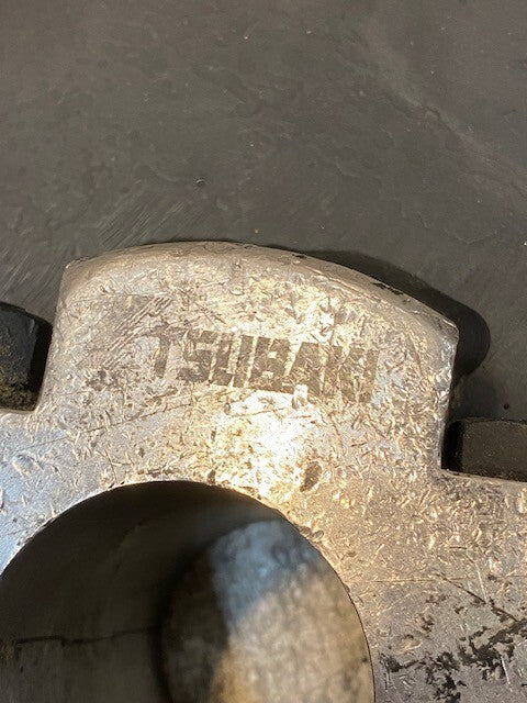 Tsubaki 14" Dia. 16-Tooth Conveyor Split Hub Chain Drive Sprocket Gear 49mm Bore