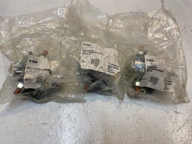 3 Quantity of 70-120224-5B2 Solenoids 36V Continuous 70-120224-5 | 1106 (3 Qty)