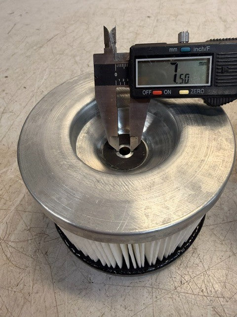 5 Quantity High Efficiency Cylindrical Air Or Vacuum Filter 4-3/4in Dia.