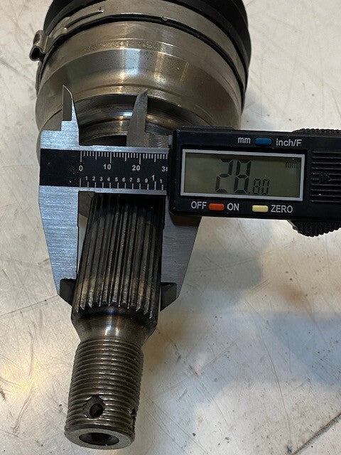 CV Joint Axle P05273438AE | 38" Long 28mm End 29mm Shaft 22mm Thread