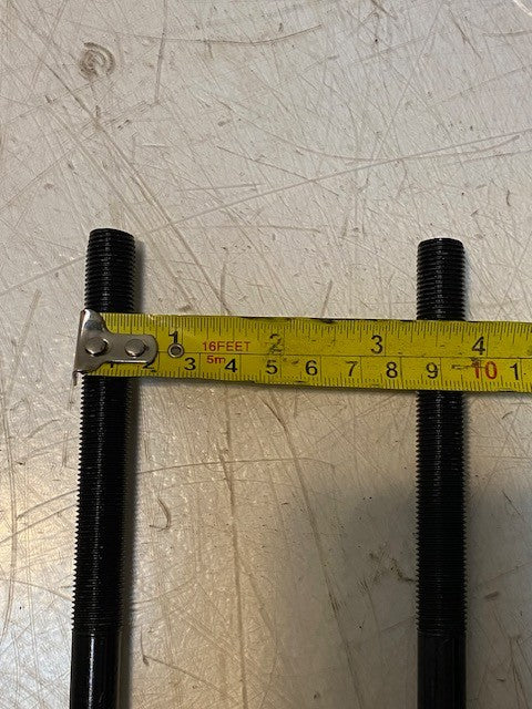 6 Qty of U-Bolt Fasteners w/ Screw Thread Ends 7" L 3-3/4" W 13mm Thread (6 Qty)