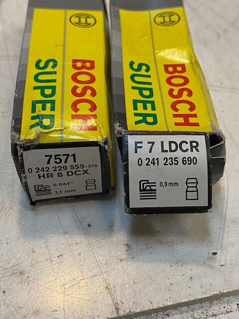 50lb Box of a Variety of Laser, Autolite, Bosch, AC Delco, Motocraft Spark Plugs