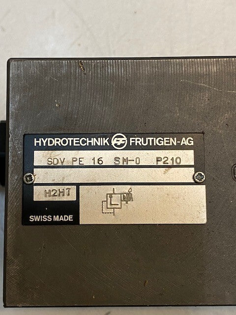 Hydrotechnik Frutigen Hydraulic Valve SDV PE 16 SM-0 P210 | 9" L 3-1/2" W