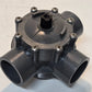 CPVC 3-Way Diverter Valve for 2" Pipe | Missing Handle See Pictures
