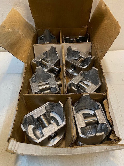 Federal Mogul Sterling Pistons H721P Set of 8 | 3-7/8" Dia. 17mm Pin Hole