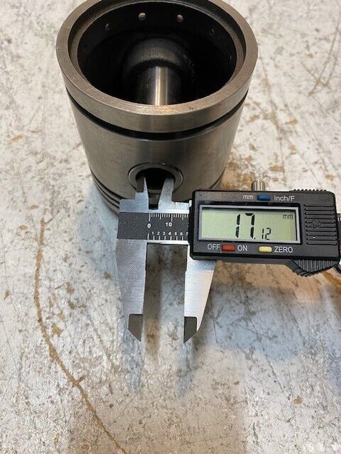 Piston Cylinder 4" Tall 3-1/4" OD 17mm Pin Bore