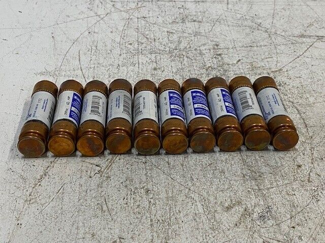 10 Qty of Edison ECNR40 Time Delay Dual-Element Fuses 250Vac 40Amp (10 Quantity)