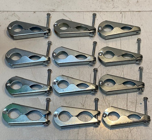 12 Qty of Upper Trampoline Enclosure Hardware Hinge Clamp Connectors (12 Qty)
