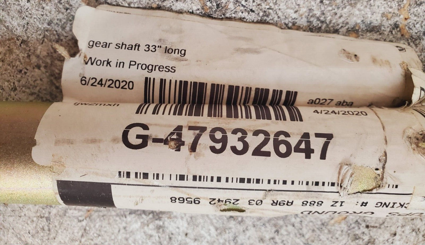 Gear Shaft 33" Length Door-0223 | 1Z888A9R0329429568 | G-47932647