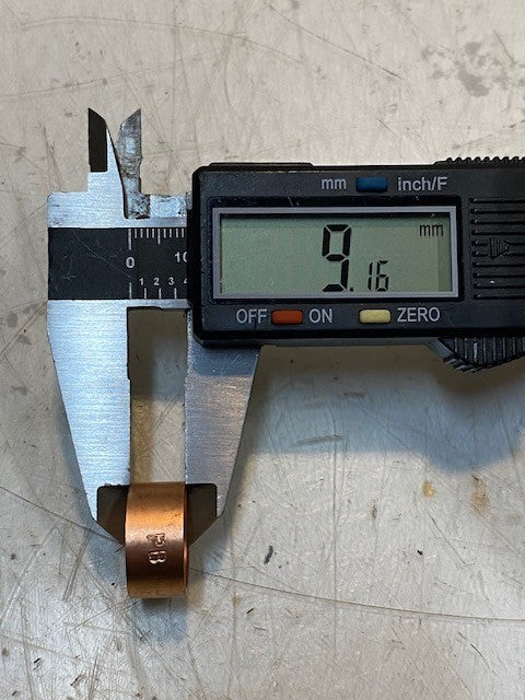 28 Qty of PB Crimp Polybutylene Adapter Couplings 1-1/4" Long 19mm OD (28 Qty)