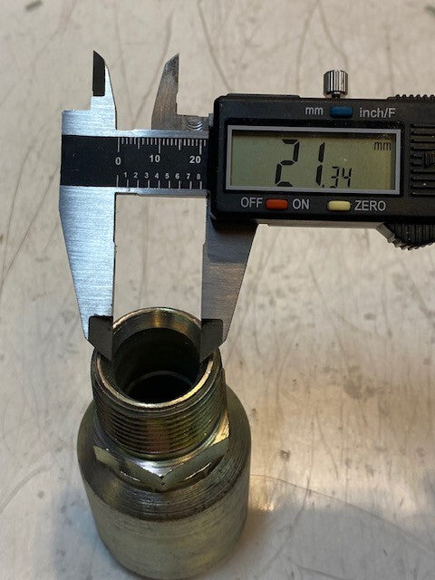 2 Quantity of Crimp Style Hydraulic Hose Fittings BW16 | 00232-B (2 Quantity)
