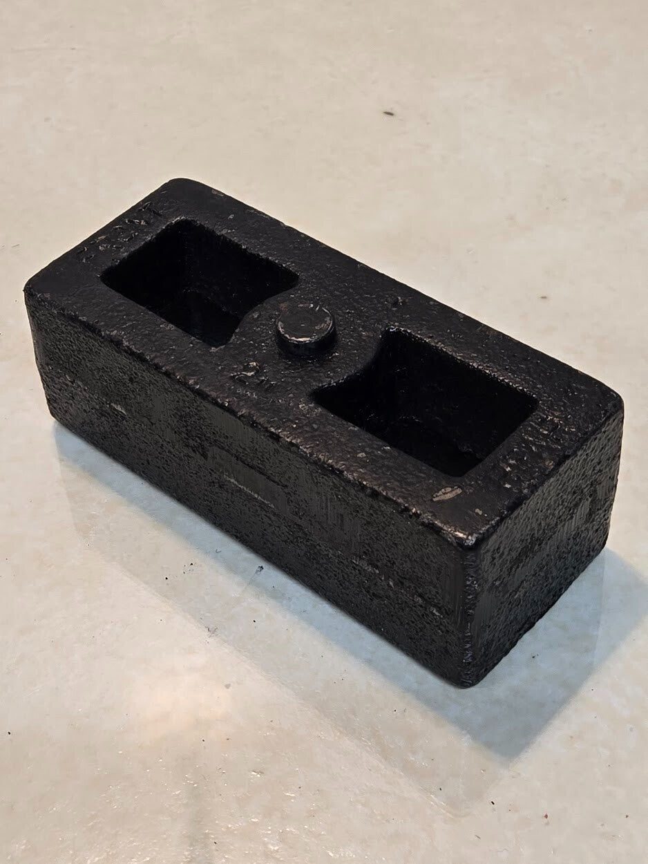 2 Quantity of Cast Iron 2" Lift Blocks 5-11/16" Long 2-3/8" Wide Tapered (2 Qty)