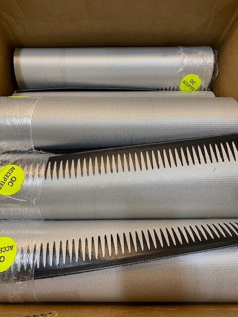 8 Quantity of Conveyor Belts w/ Zippers 18" W 100" (8'4") L ACFA000298  (8 Qty)