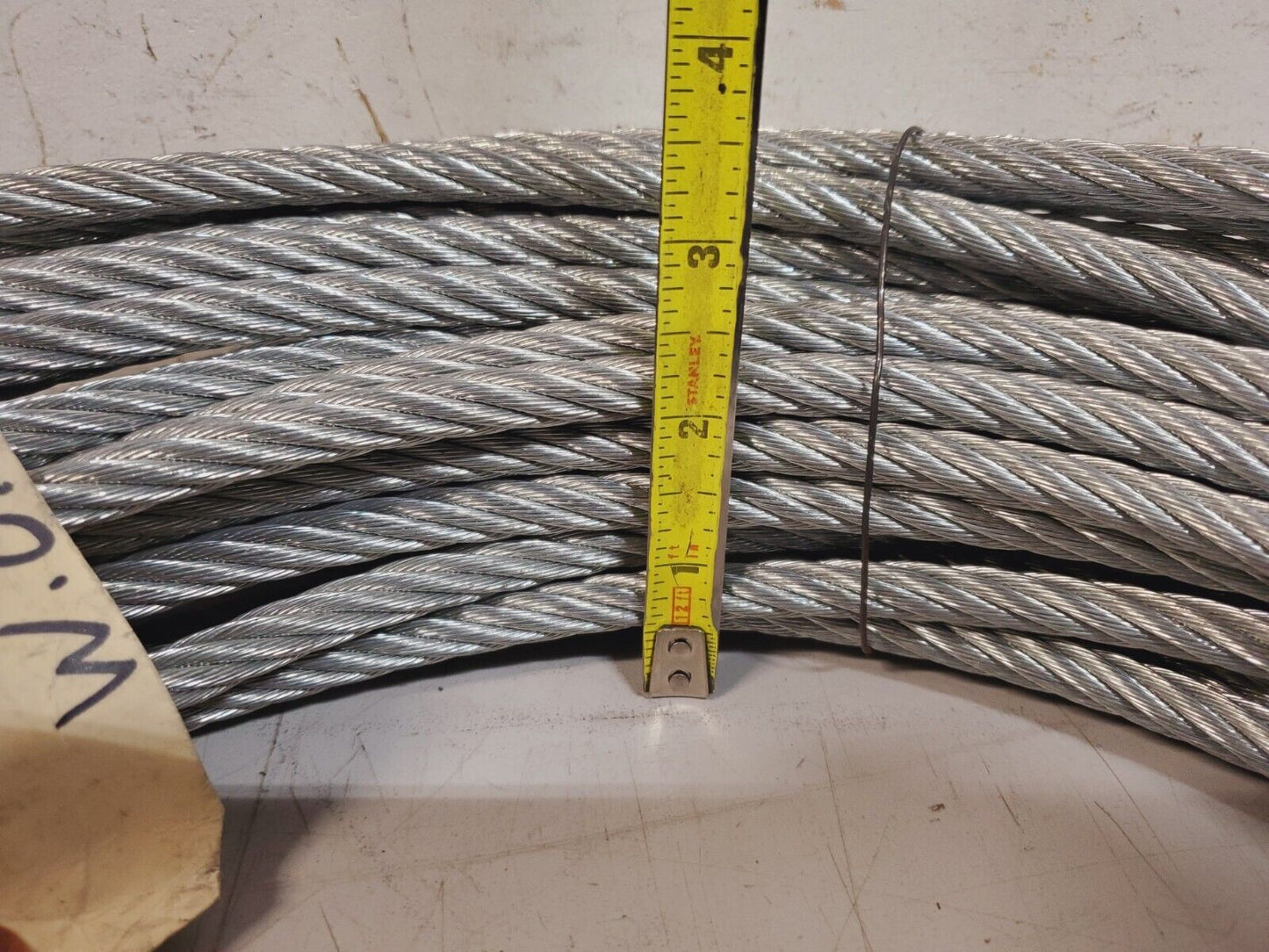 Steel Wire Cable W.O. # 4669 | 110' | 3/8" Diameter