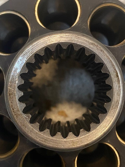 Barrel Cylinder Block Hydraulic Piston Pump 9 Bolt Holes 39mm Bore 23-Spline