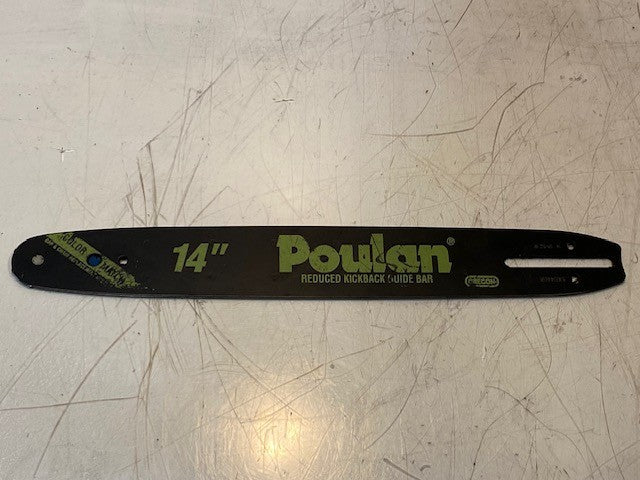 Poulan 14" Reduced Kickback Guide Bar 530044691 | 14 91-52 8F